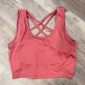 Women's Cross-Back Sports Bra - Pink